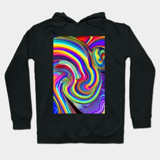 Psychedelic cartoon vortex Hoodie